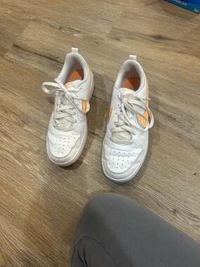 Nike Kids Court Borough Low Recraft GS White Peach Cream Shoes